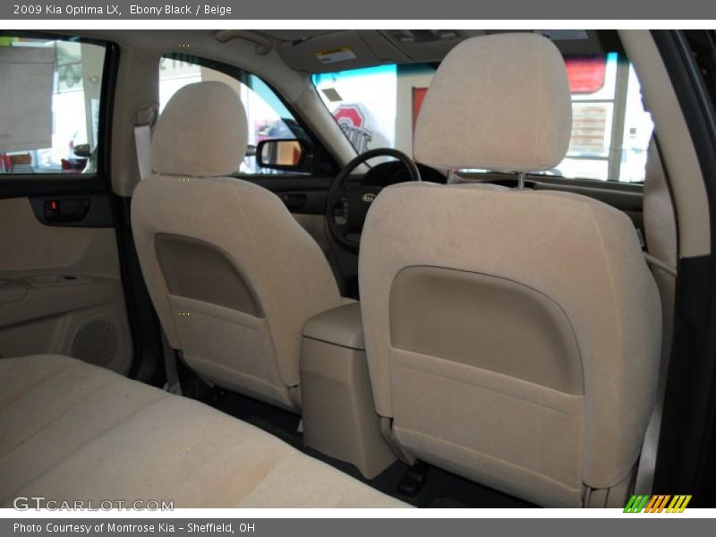 Ebony Black / Beige 2009 Kia Optima LX