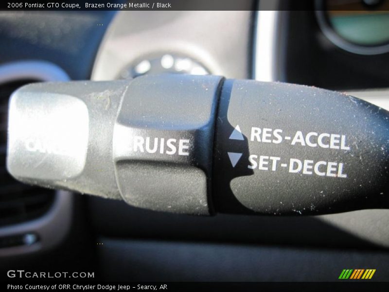 Brazen Orange Metallic / Black 2006 Pontiac GTO Coupe