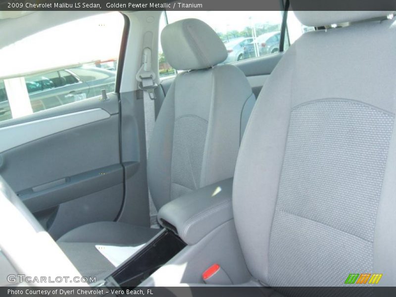 Golden Pewter Metallic / Titanium 2009 Chevrolet Malibu LS Sedan