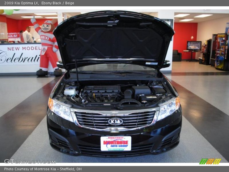 Ebony Black / Beige 2009 Kia Optima LX