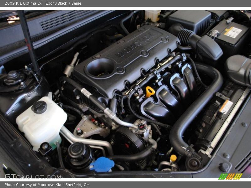 Ebony Black / Beige 2009 Kia Optima LX