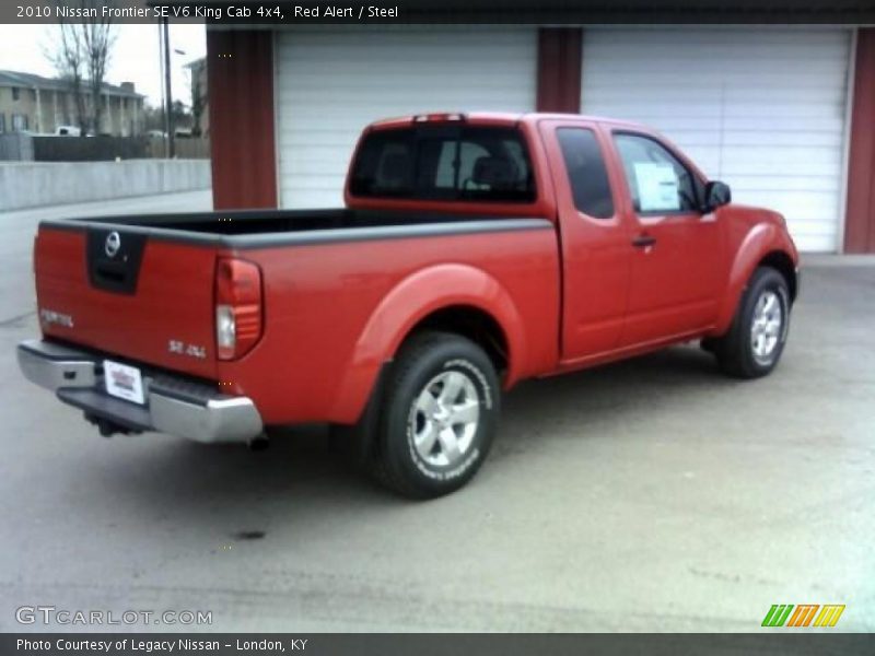 Red Alert / Steel 2010 Nissan Frontier SE V6 King Cab 4x4