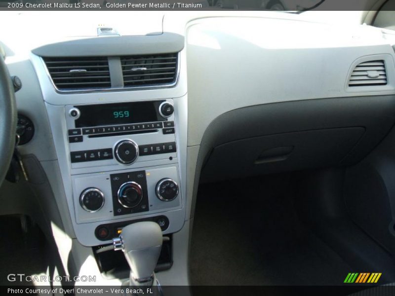 Golden Pewter Metallic / Titanium 2009 Chevrolet Malibu LS Sedan