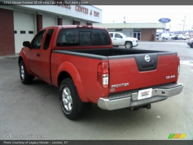 Red Alert / Steel 2010 Nissan Frontier SE V6 King Cab 4x4