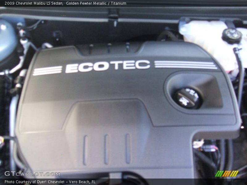 Golden Pewter Metallic / Titanium 2009 Chevrolet Malibu LS Sedan