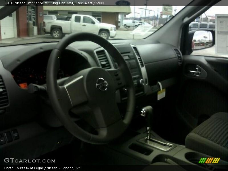 Red Alert / Steel 2010 Nissan Frontier SE V6 King Cab 4x4