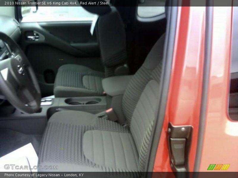Red Alert / Steel 2010 Nissan Frontier SE V6 King Cab 4x4