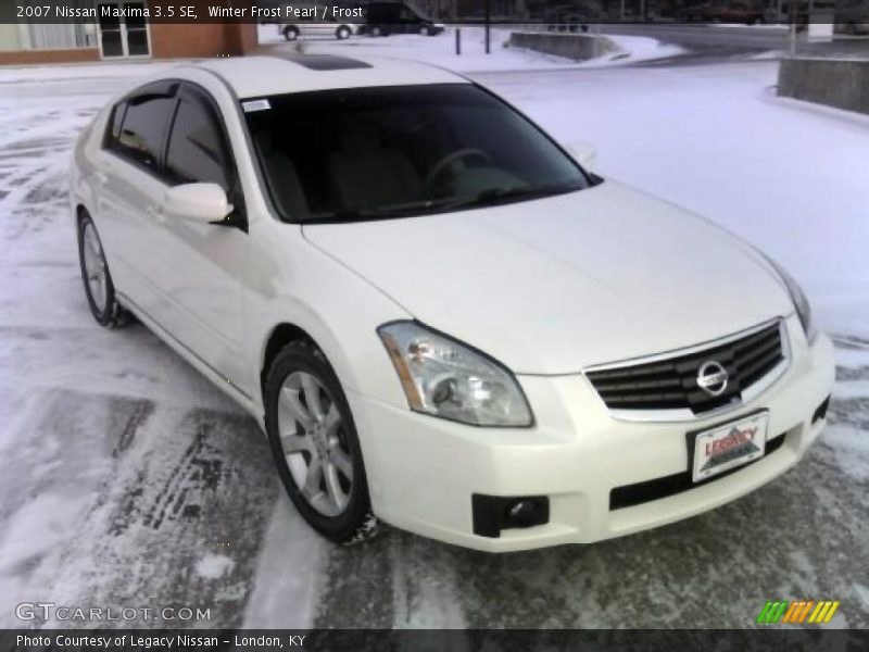 Winter Frost Pearl / Frost 2007 Nissan Maxima 3.5 SE