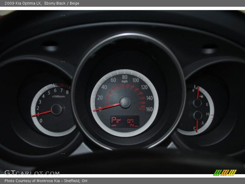 Ebony Black / Beige 2009 Kia Optima LX