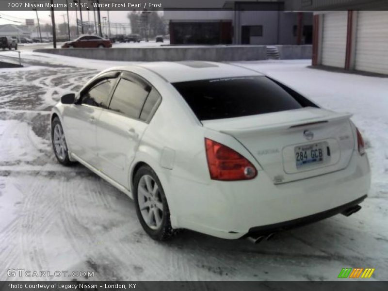 Winter Frost Pearl / Frost 2007 Nissan Maxima 3.5 SE