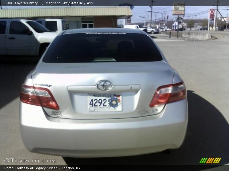 Magnetic Gray Metallic / Ash 2008 Toyota Camry LE