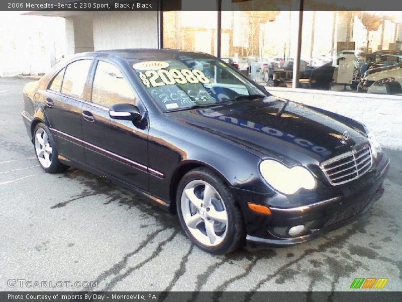 Black / Black 2006 Mercedes-Benz C 230 Sport