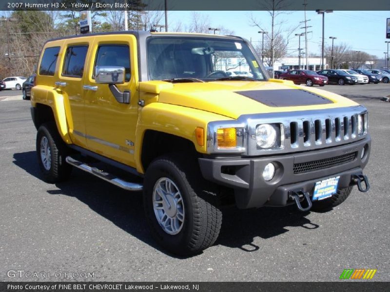 Yellow / Ebony Black 2007 Hummer H3 X