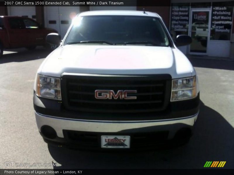 Summit White / Dark Titanium 2007 GMC Sierra 1500 Extended Cab
