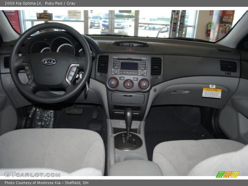 Ruby Red / Gray 2009 Kia Optima LX