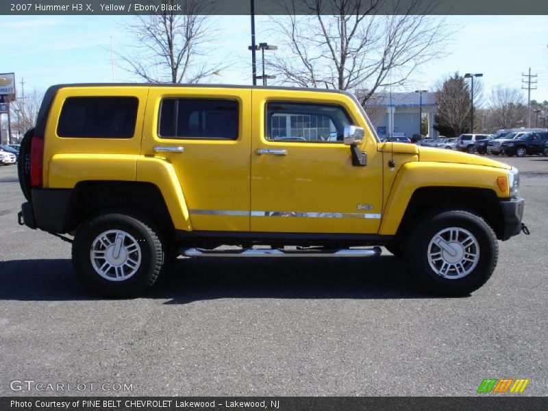 Yellow / Ebony Black 2007 Hummer H3 X