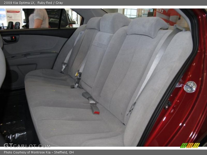 Ruby Red / Gray 2009 Kia Optima LX