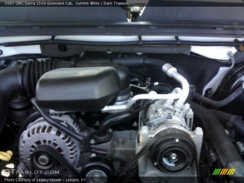 Summit White / Dark Titanium 2007 GMC Sierra 1500 Extended Cab