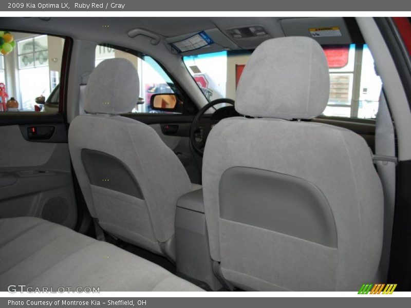 Ruby Red / Gray 2009 Kia Optima LX