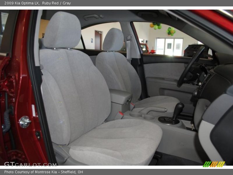 Ruby Red / Gray 2009 Kia Optima LX
