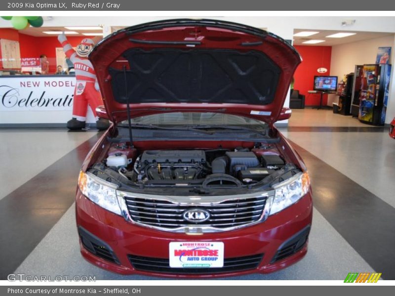 Ruby Red / Gray 2009 Kia Optima LX