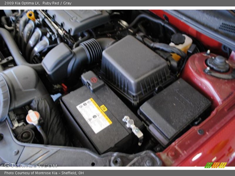 Ruby Red / Gray 2009 Kia Optima LX