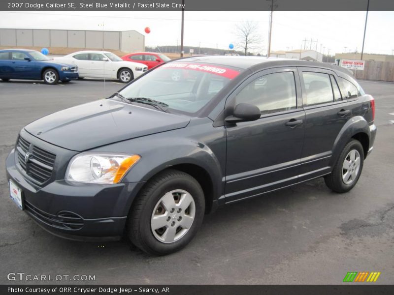 Steel Blue Metallic / Pastel Slate Gray 2007 Dodge Caliber SE