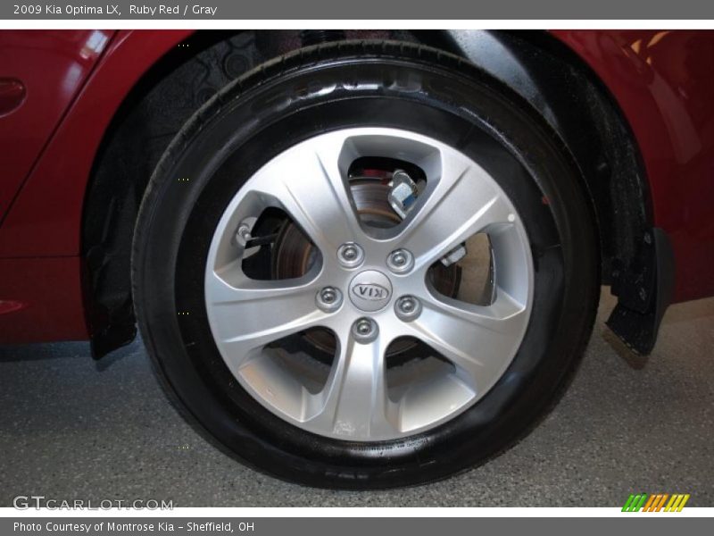 Ruby Red / Gray 2009 Kia Optima LX