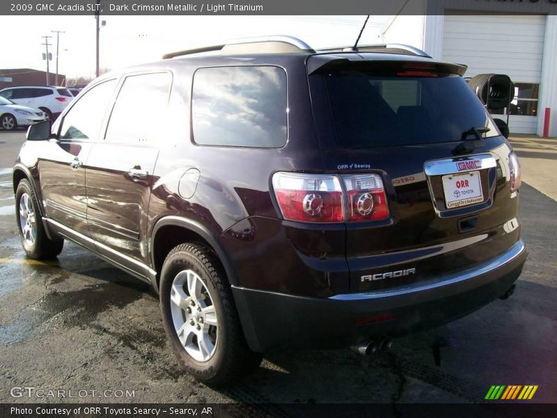 Dark Crimson Metallic / Light Titanium 2009 GMC Acadia SLT