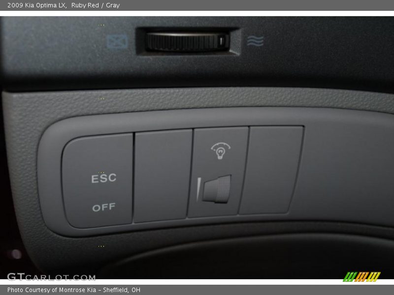 Ruby Red / Gray 2009 Kia Optima LX