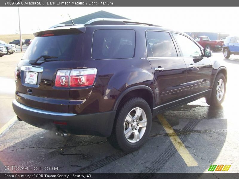 Dark Crimson Metallic / Light Titanium 2009 GMC Acadia SLT