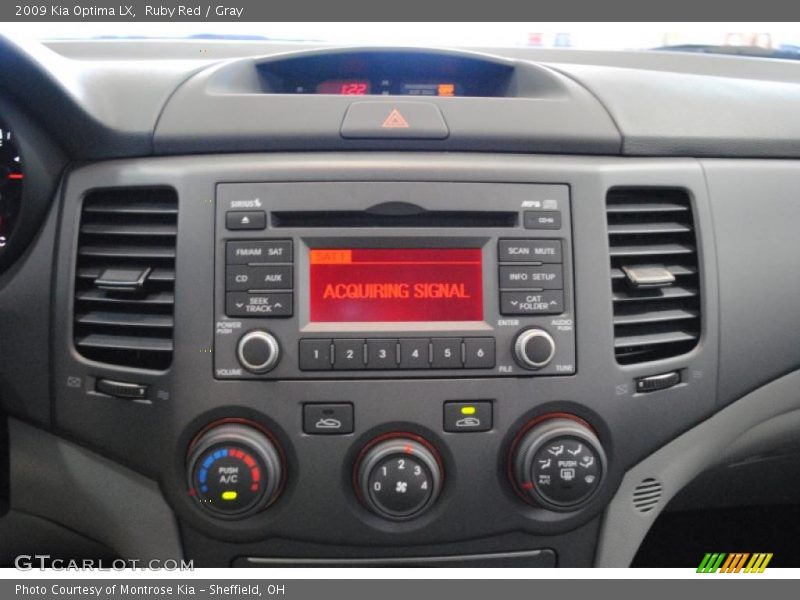 Ruby Red / Gray 2009 Kia Optima LX