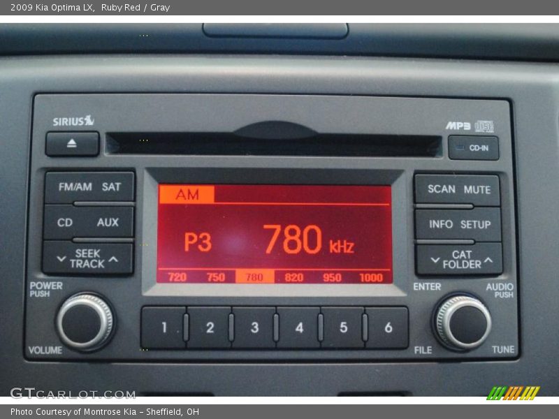 Ruby Red / Gray 2009 Kia Optima LX