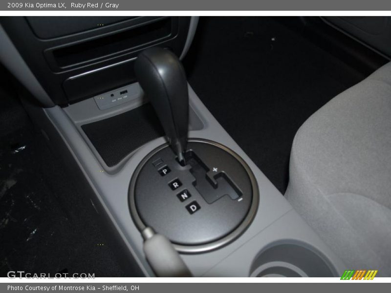 Ruby Red / Gray 2009 Kia Optima LX