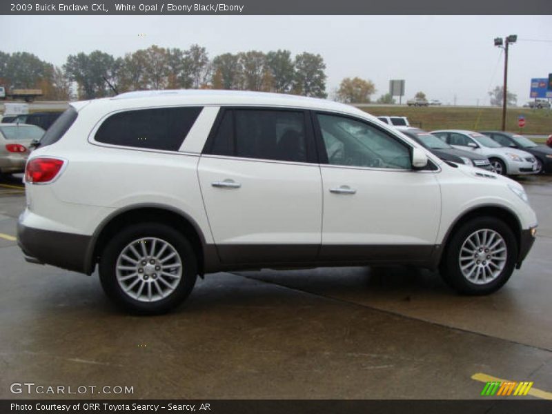 White Opal / Ebony Black/Ebony 2009 Buick Enclave CXL