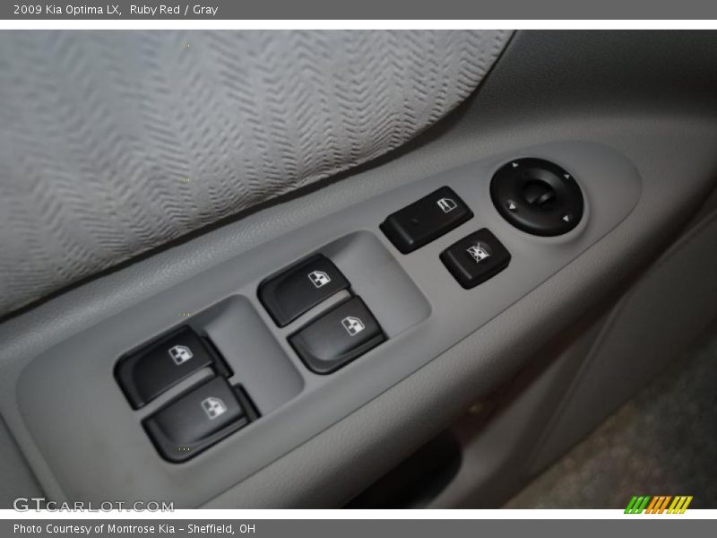 Ruby Red / Gray 2009 Kia Optima LX