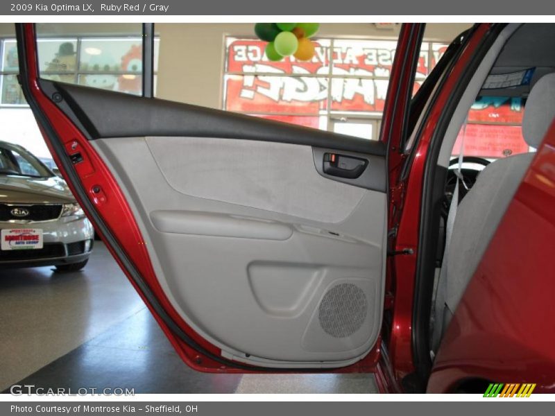 Ruby Red / Gray 2009 Kia Optima LX