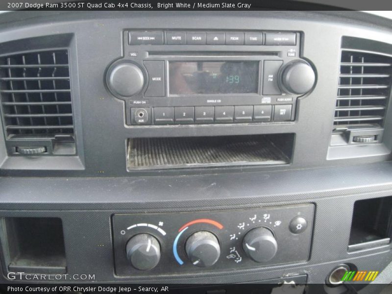 Bright White / Medium Slate Gray 2007 Dodge Ram 3500 ST Quad Cab 4x4 Chassis
