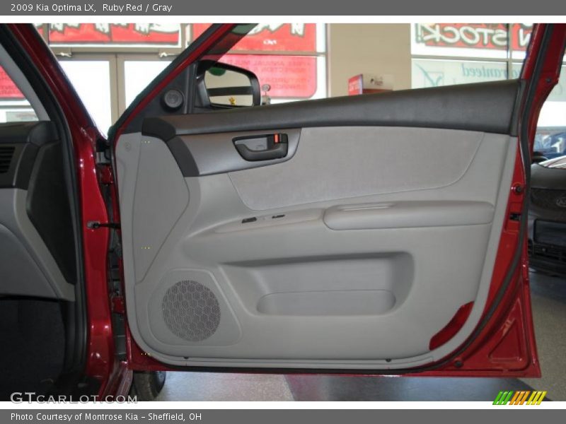 Ruby Red / Gray 2009 Kia Optima LX