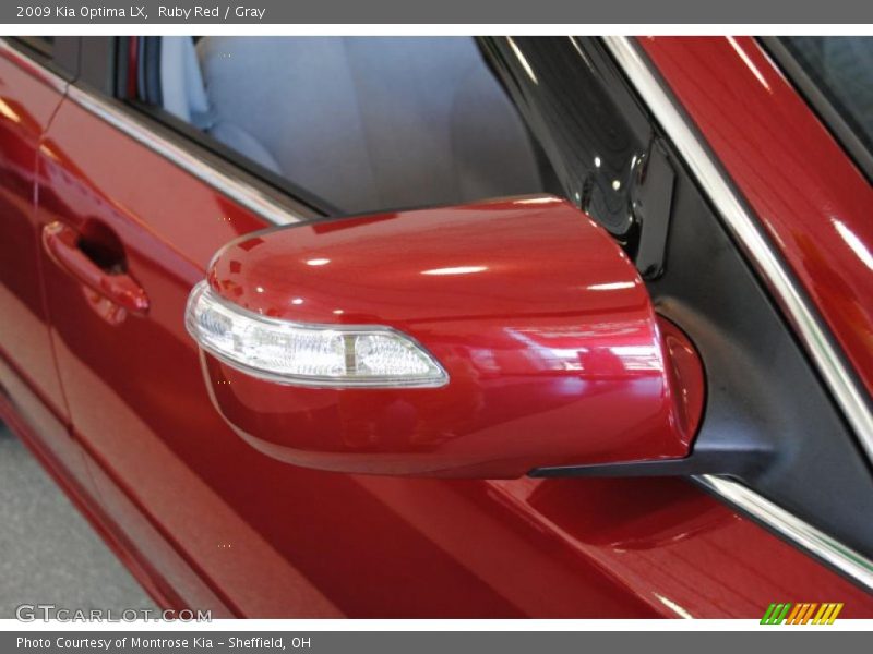 Ruby Red / Gray 2009 Kia Optima LX