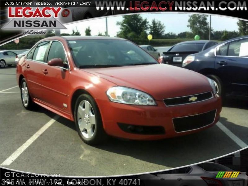 Victory Red / Ebony 2009 Chevrolet Impala SS