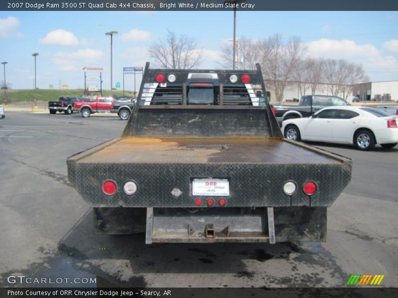 Bright White / Medium Slate Gray 2007 Dodge Ram 3500 ST Quad Cab 4x4 Chassis