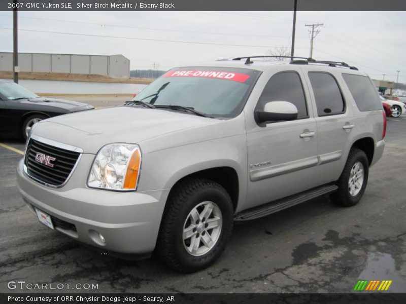 Silver Birch Metallic / Ebony Black 2007 GMC Yukon SLE