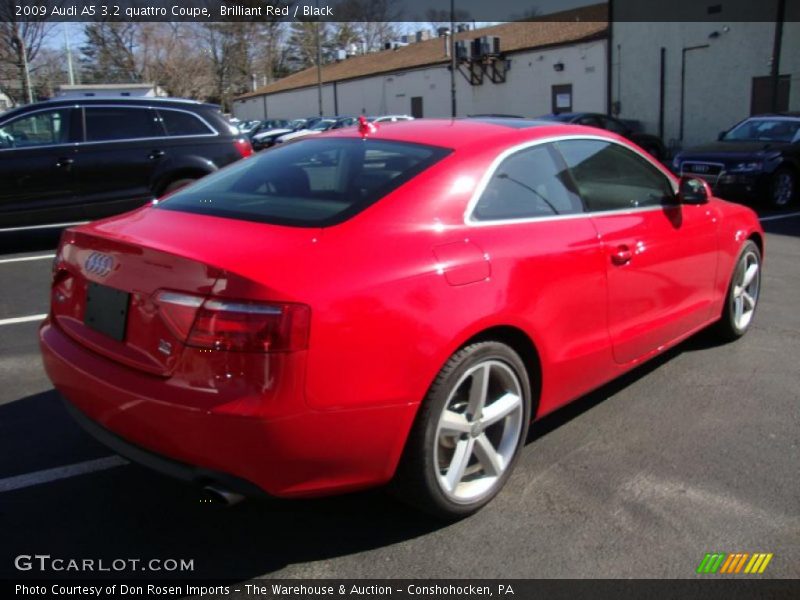 Brilliant Red / Black 2009 Audi A5 3.2 quattro Coupe