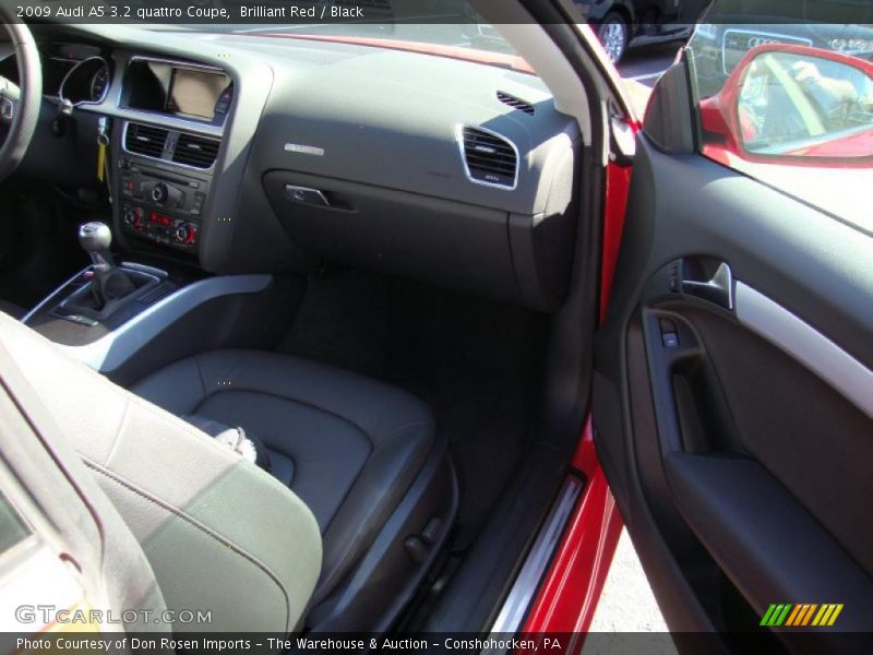 Brilliant Red / Black 2009 Audi A5 3.2 quattro Coupe