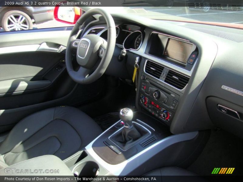 Brilliant Red / Black 2009 Audi A5 3.2 quattro Coupe