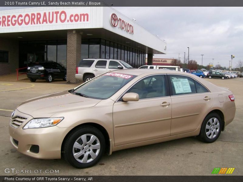 Sandy Beach Metallic / Bisque 2010 Toyota Camry LE
