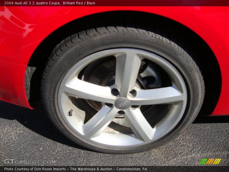 Brilliant Red / Black 2009 Audi A5 3.2 quattro Coupe