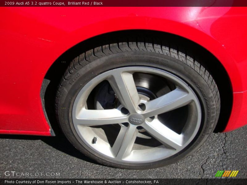 Brilliant Red / Black 2009 Audi A5 3.2 quattro Coupe