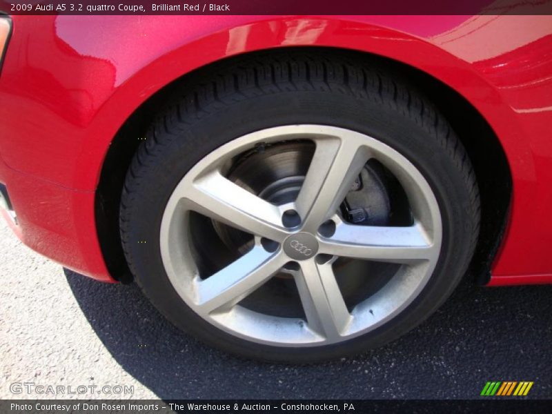 Brilliant Red / Black 2009 Audi A5 3.2 quattro Coupe